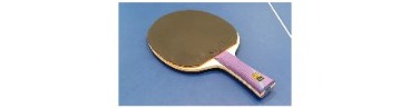 An inner-fiber style blade with a purple handle on the table