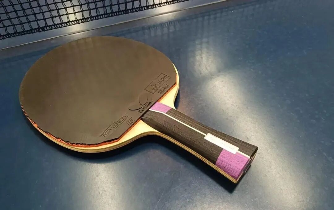 Butterfly Tenergy 05 on an assembled racket